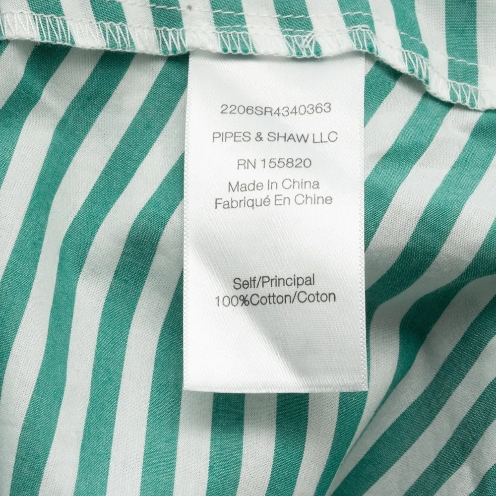 Veronica Beard Claude Striped Asymmetric Button Front Top - Image 13