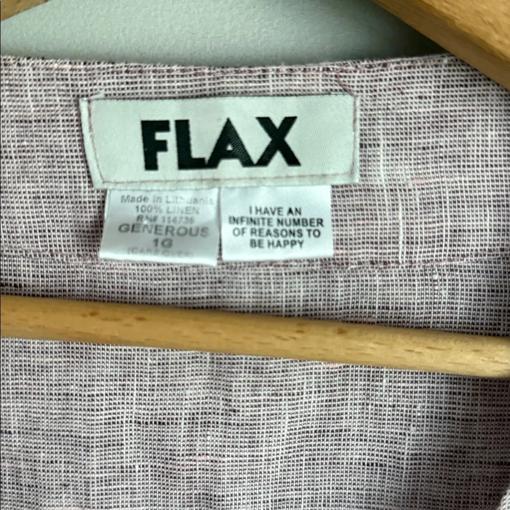 Flax  linen button down top - Image 4