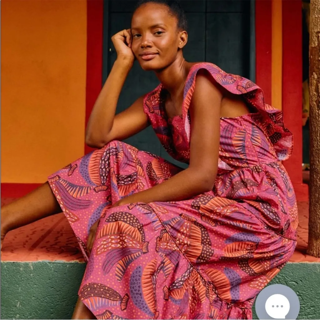 Anthropologie Farm Rio Wild Bananas Dress XS - Image 3