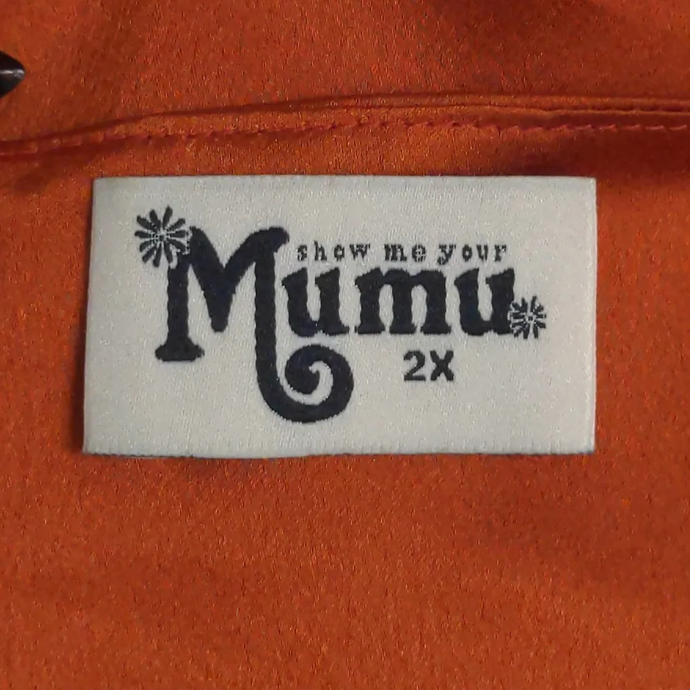 Show Me Your Mumu Rome Twist Gown Maxi Dress Burnt Orange Empire Waist 2X - Image 7