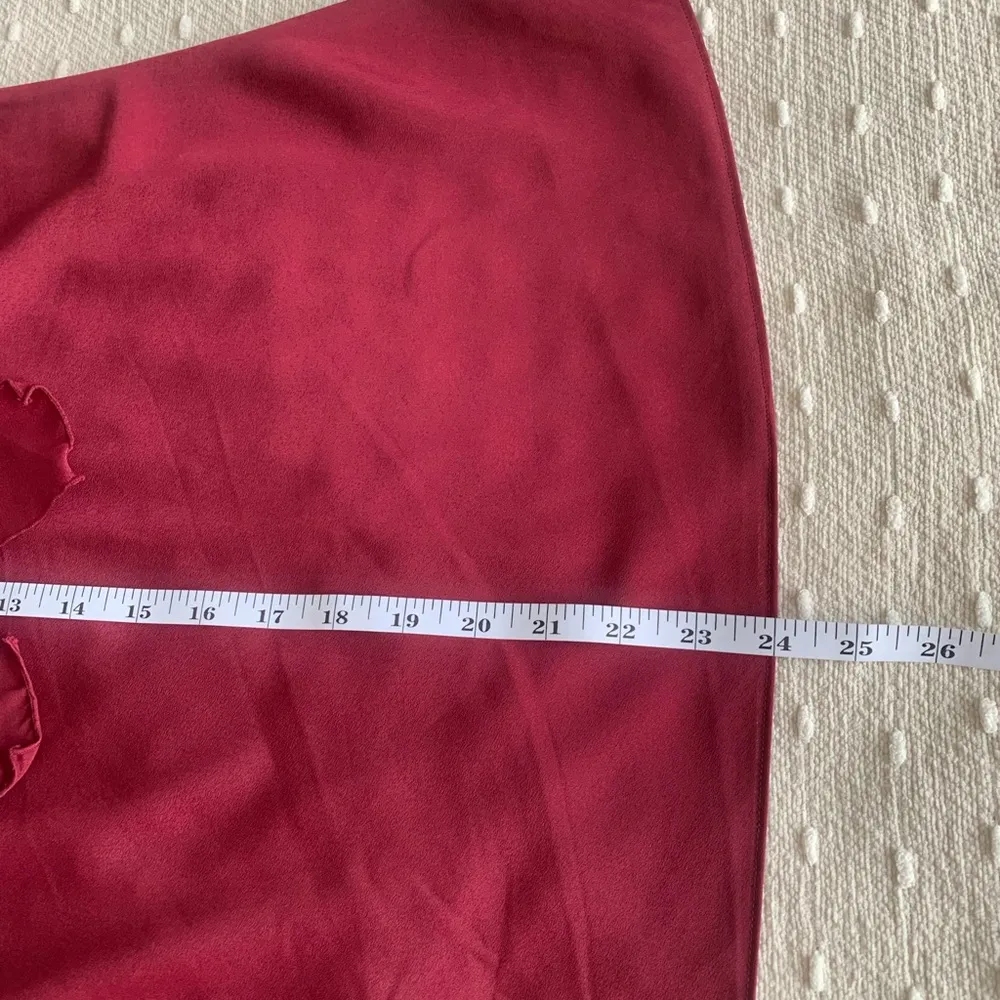 Banana Republic Women's Burnt Orange Collared Front Tie Sleeveless Blouse SizePL - Image 8