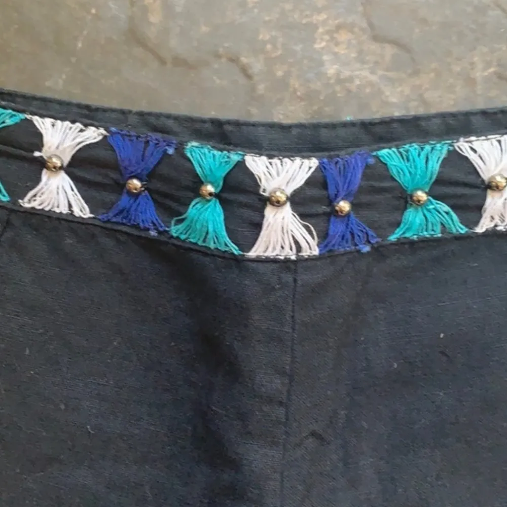 Free People Zoe Embroidered Linen Shorts - Image 5