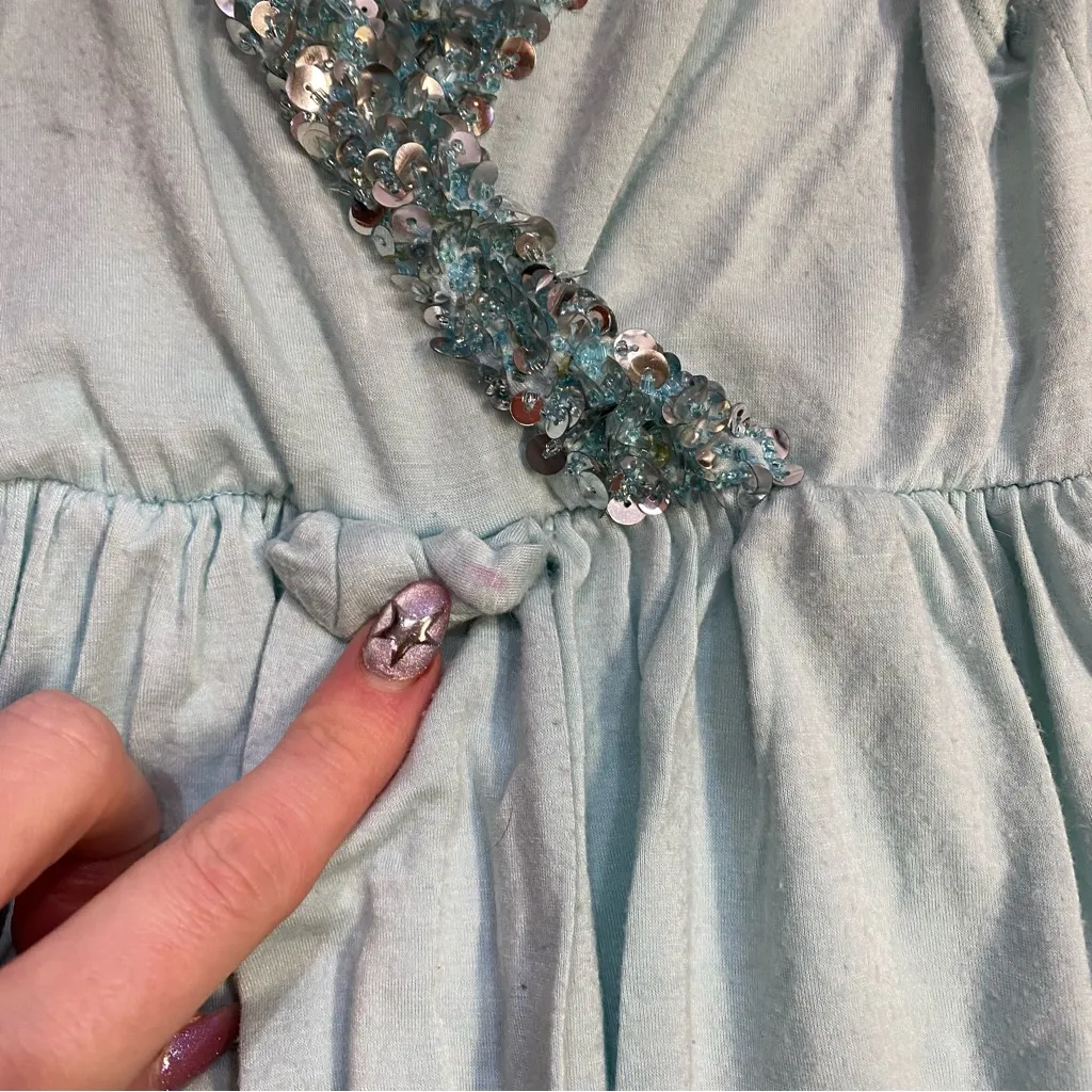 Y2K Sequin Top Blue - Image 7