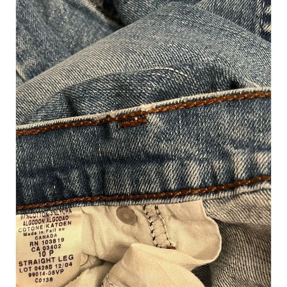 Harley Davidson Straight Leg Jeans‎ Blue Size 10P - Image 4