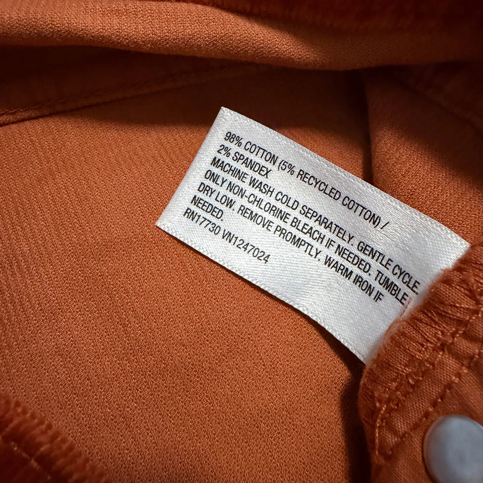 Wild Fable Women's Rust Orange Mid-Rise Corduroy Flare Pants - Size 6 - NWT - Image 9