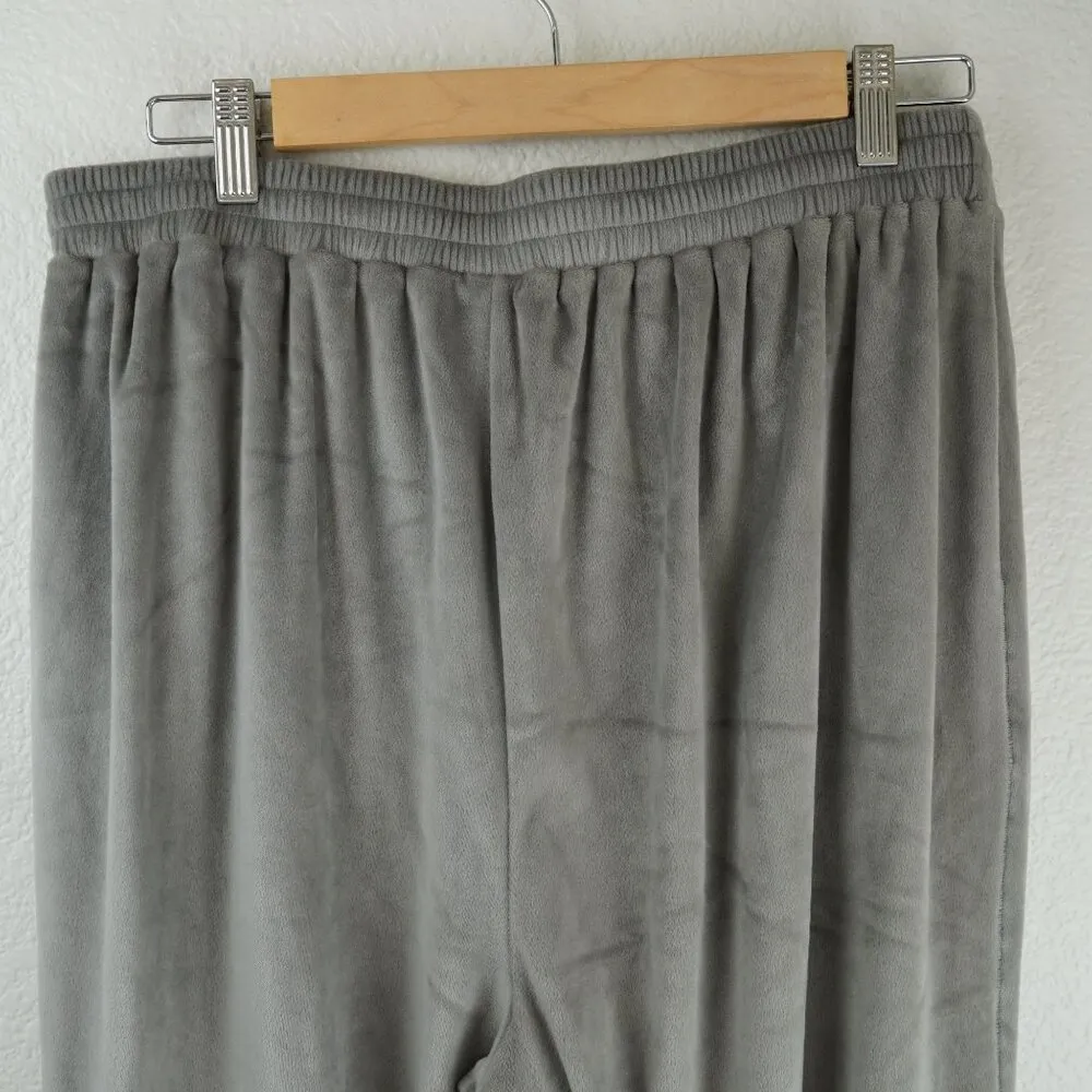 EUC Skims Velour Jogger Womens Size L Grey Lounger Athleisure Soft Zip Pocket Pa - Image 9