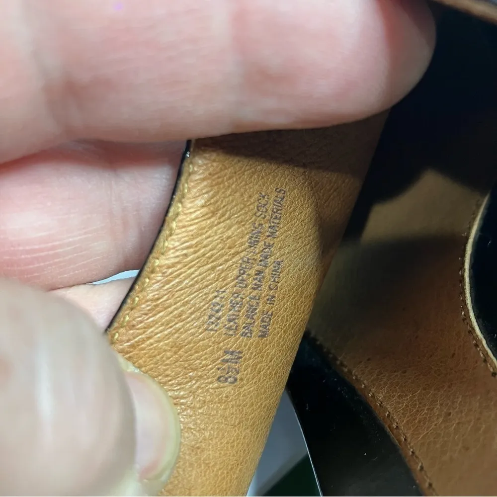 Sofft black patent leather‎ sling back pumps peep toe shoes size 8.5 - Image 6