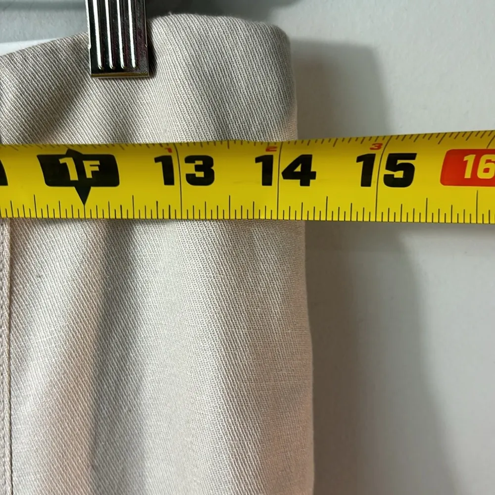 NWT Ann Taylor high rise, wide leg full length pant size 8 Petite. linen - Image 5