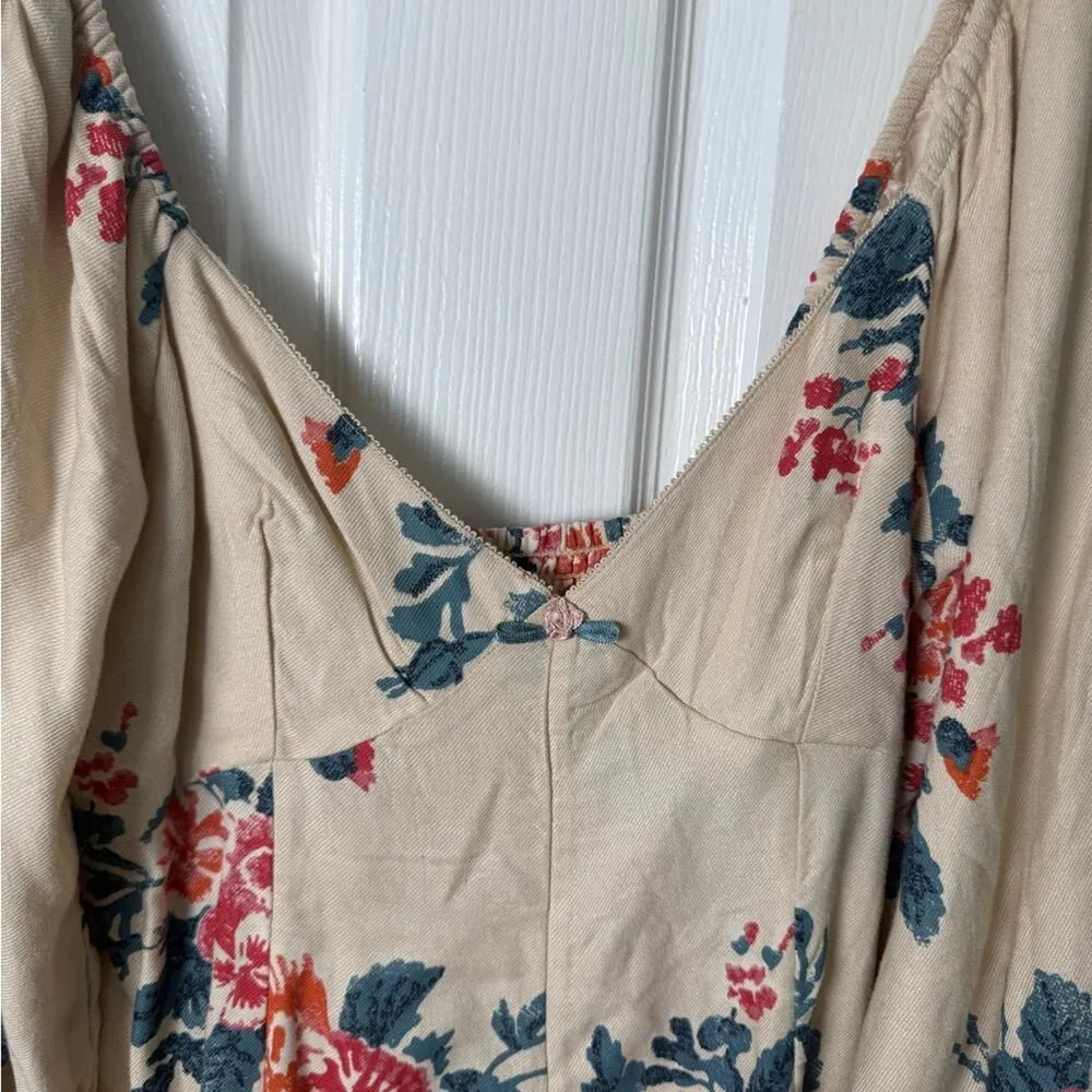 Free People Francesca Floral Print Mini Dress S - Image 4