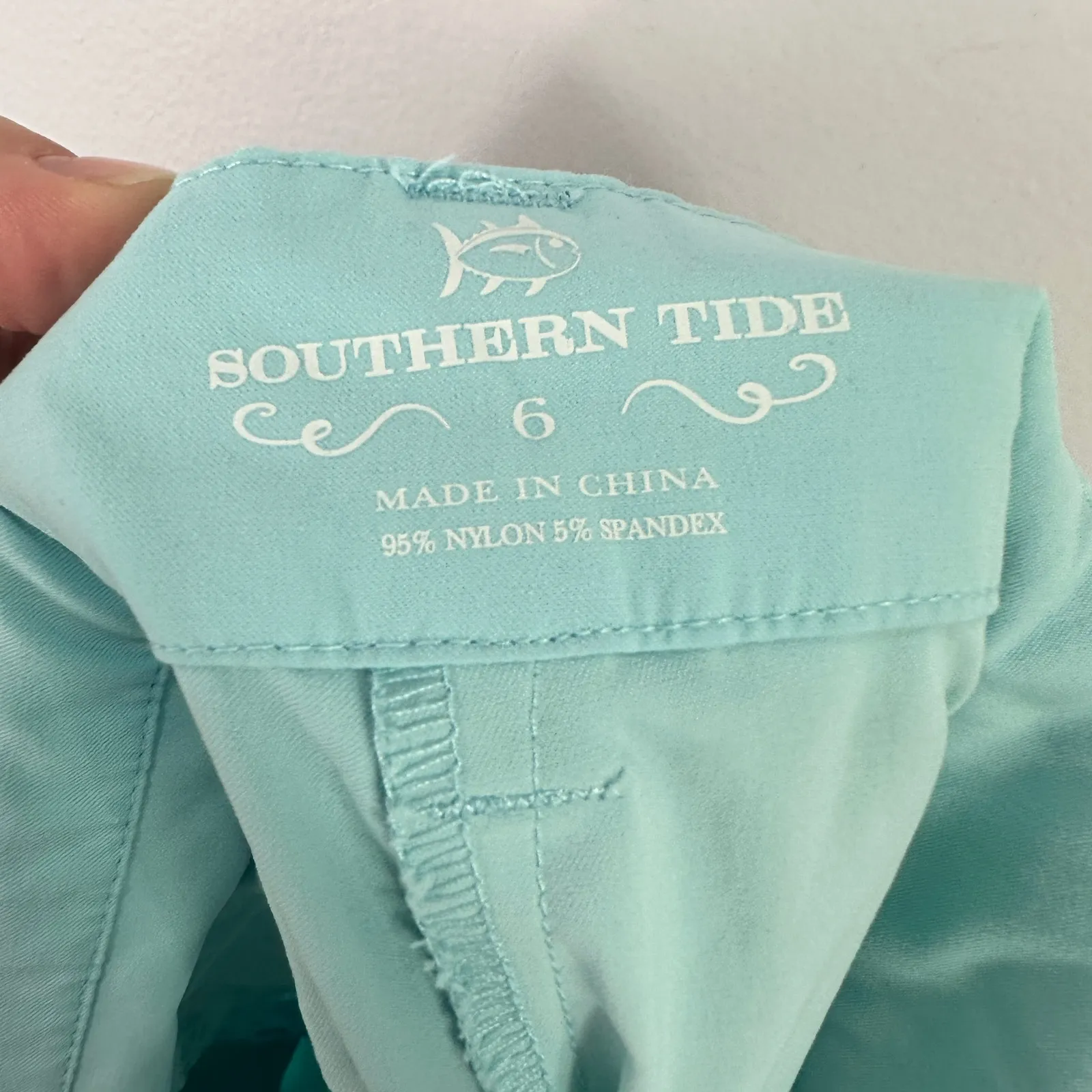 Southern Tide Shorts 6 Aqua Coastal Preppy Resort Nautical Quiet Luxury - Image 6
