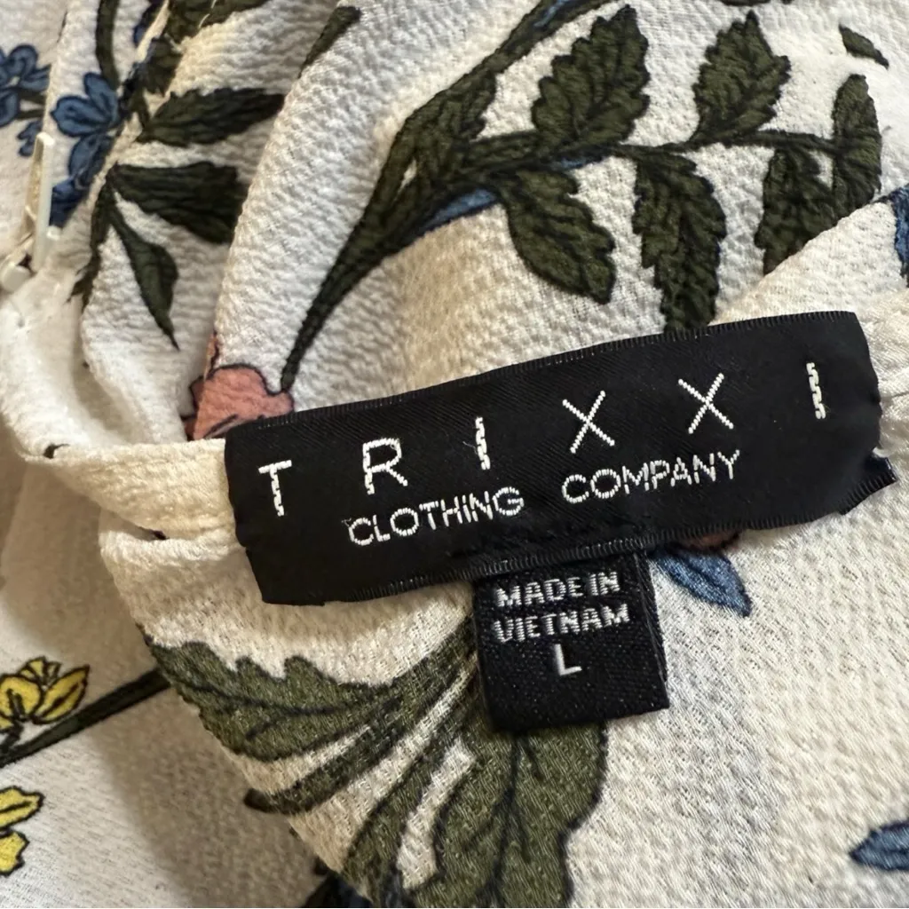 Trixxi Floral Boho Open Back Romper - Image 7