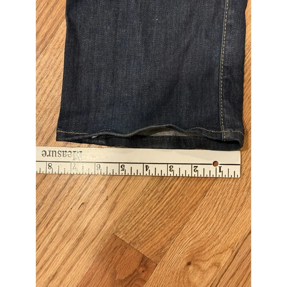 Hudson Jeans Womens 29 Blue Denim Beth Midrise Baby Boot Cut Stretch Flap Pocket - Image 5