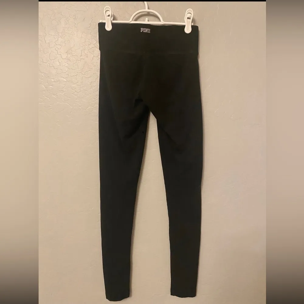 Victoria’s Secret PINK black foldover leggings size XS - Image 4