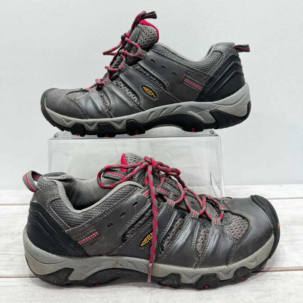 Keen Gray Magenta Hiking Shoes Rubber Sole & Toe Kick Mesh Upper Outdoor Size 11 - Image 2