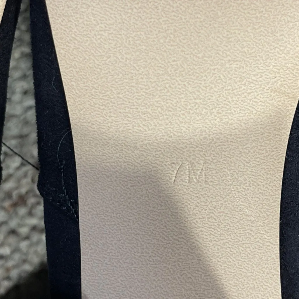 Steve Madden Osana Over The Knee Boot 7M Black Sort Tie Block Heel - Image 4