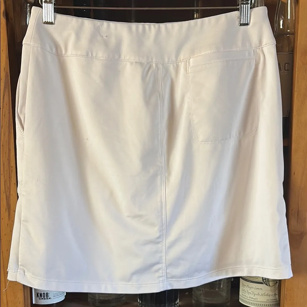 Chico's White Knee-Length Pleated Golf Skirt - Image 2