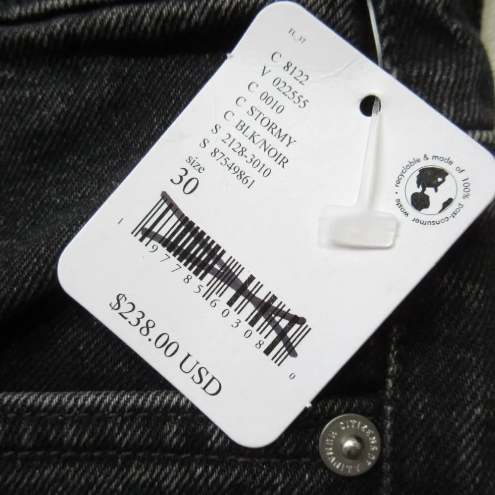 NWT Citizens Of Humanity Zurie in Stormy Comfort Stretch Straight Jeans 30 - Image 3