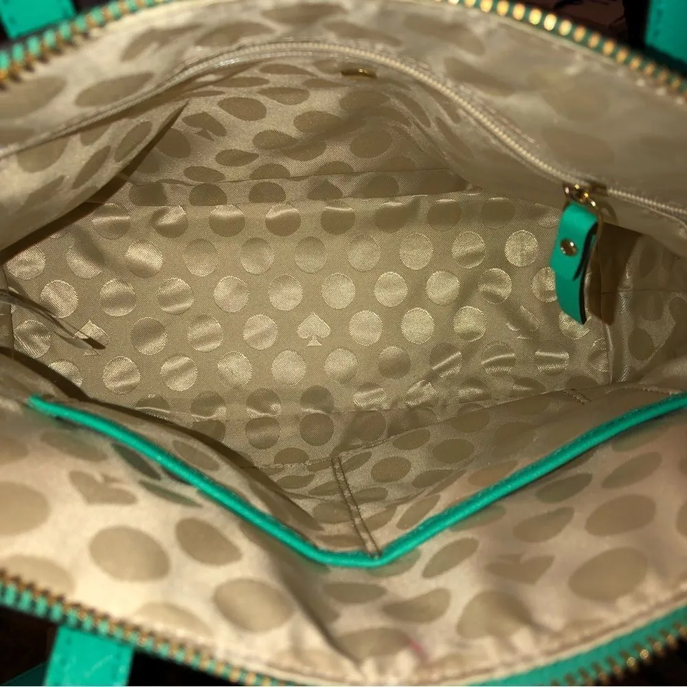 KATE SPADE Mint Green Cedar Street Maise Leather Satchel Crossbody - Image 10