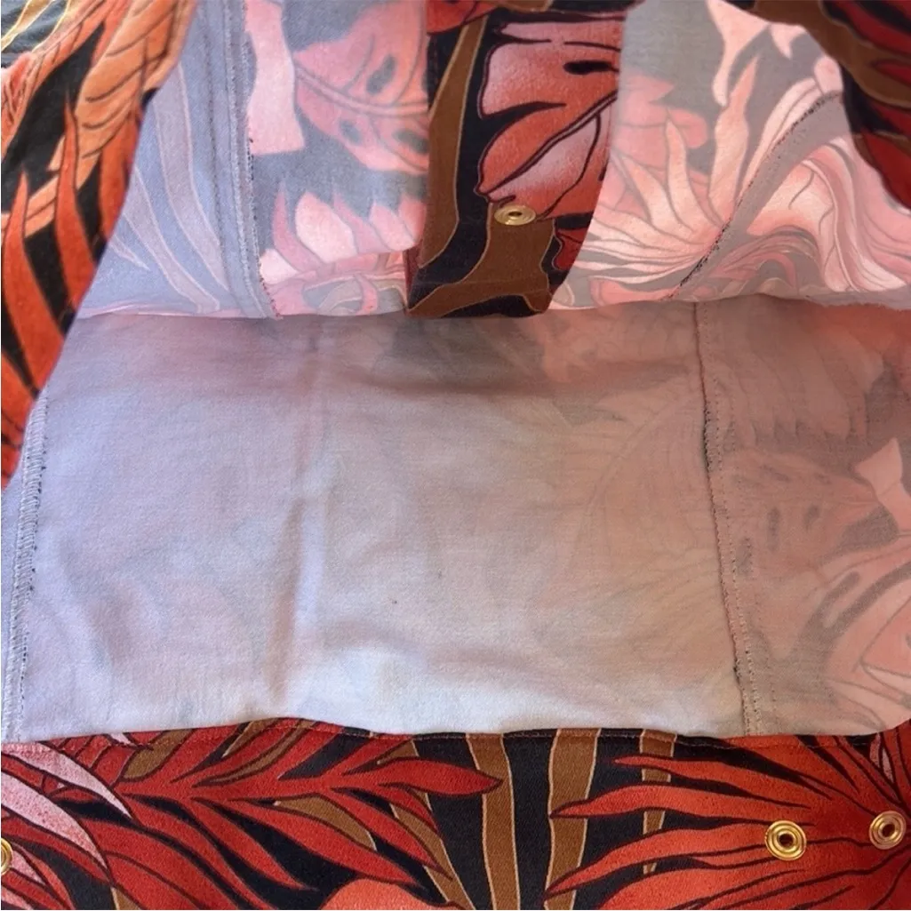 Cache EUC CACHÉ jacket Top Leaf Pattern Size 6 - Image 8