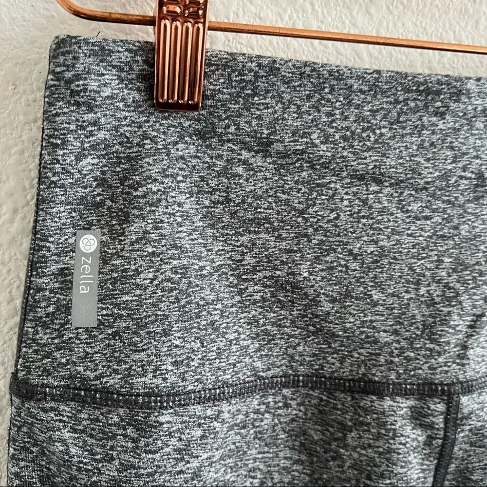 Zella Heather Gray High Waist Waist Pocket Active Legging Pants Small - Image 4