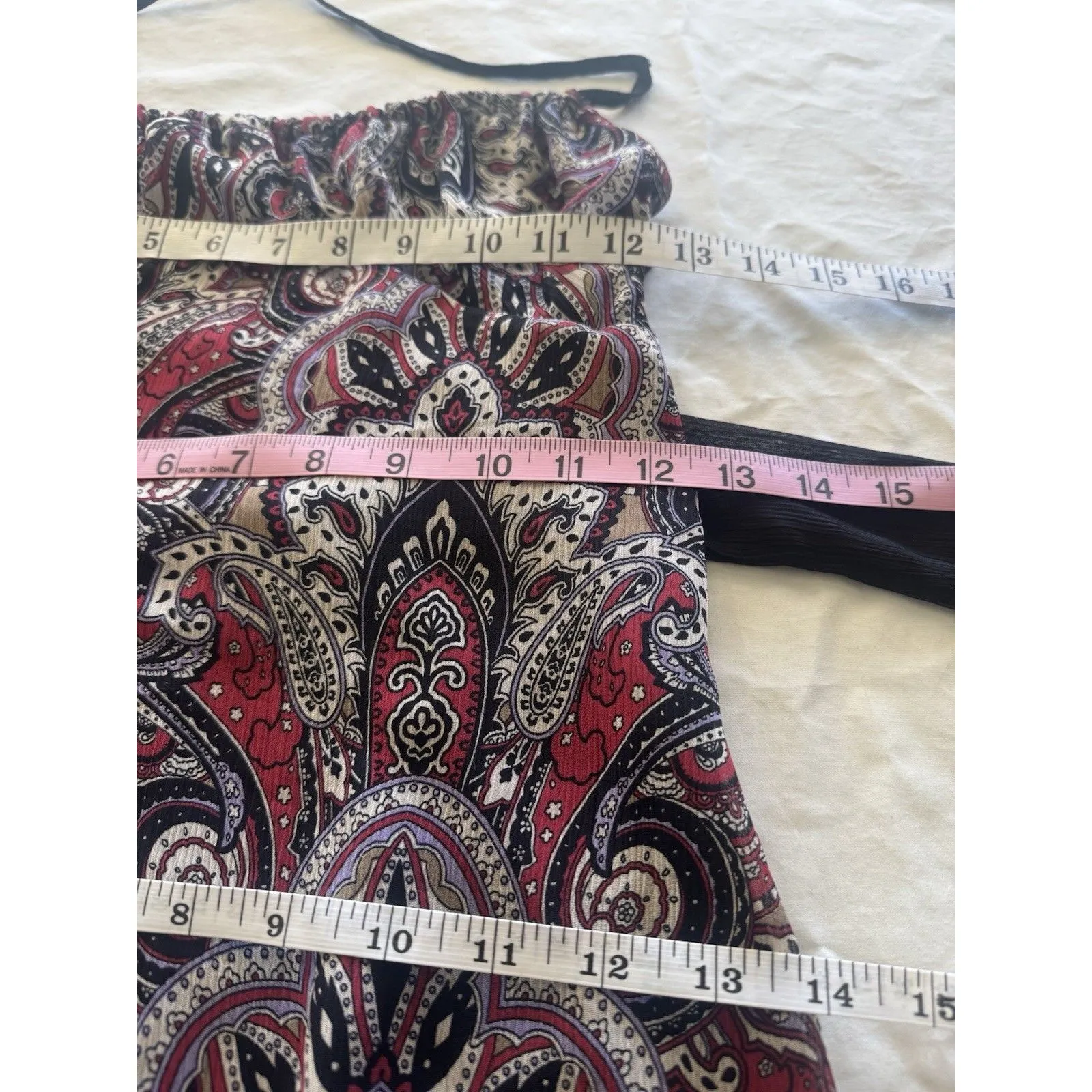 SASCH Womens Dress Halter Paisley Short Bohemian Y2k 90s Festival Party Cocktail - Image 10