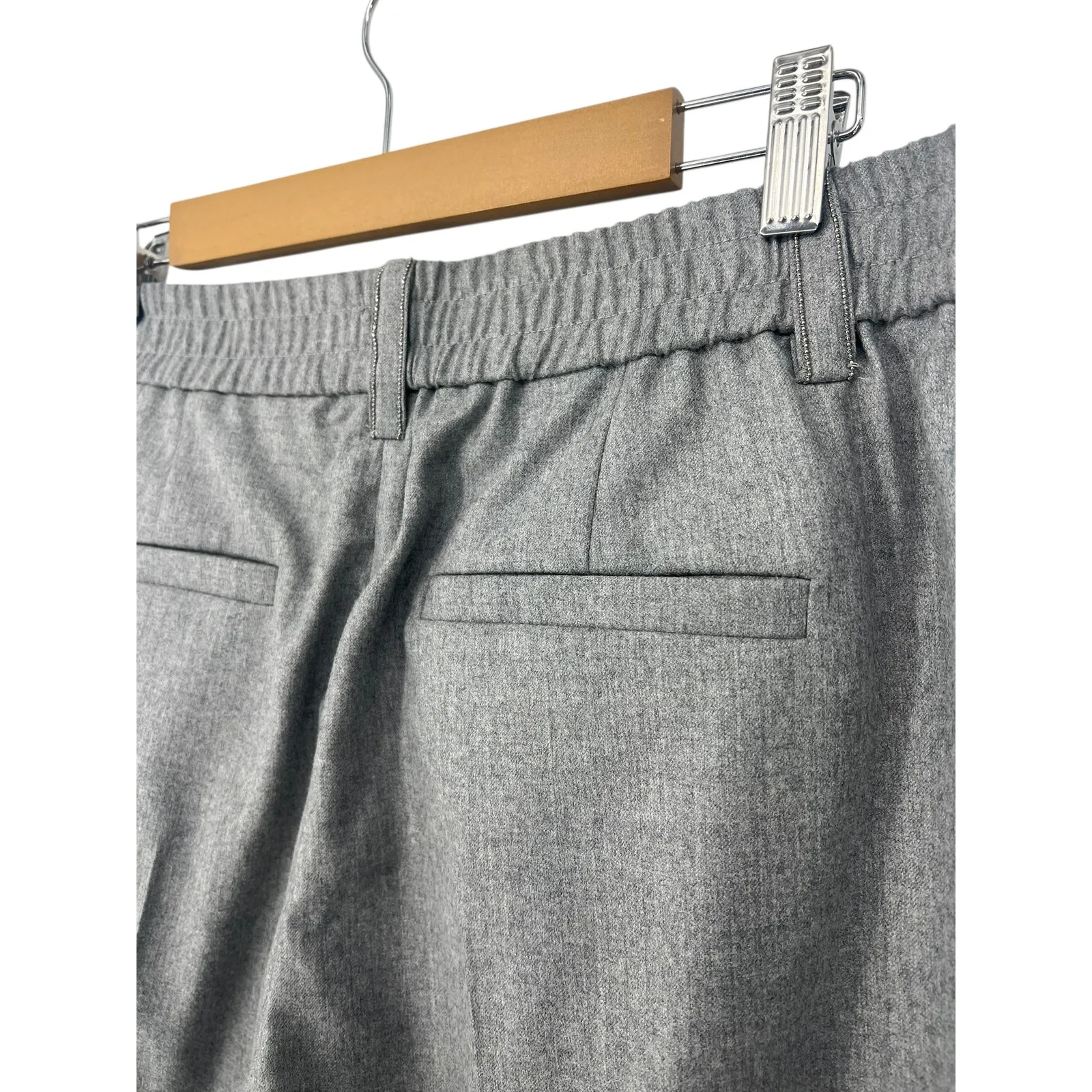 Brunello Cucinelli 100% Wool Monili Gray Pants - Image 13