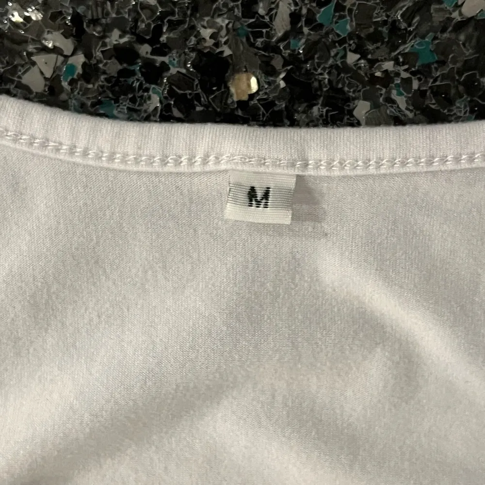 Women’s White Medium Tank Top Maternity Shirt - Image 2