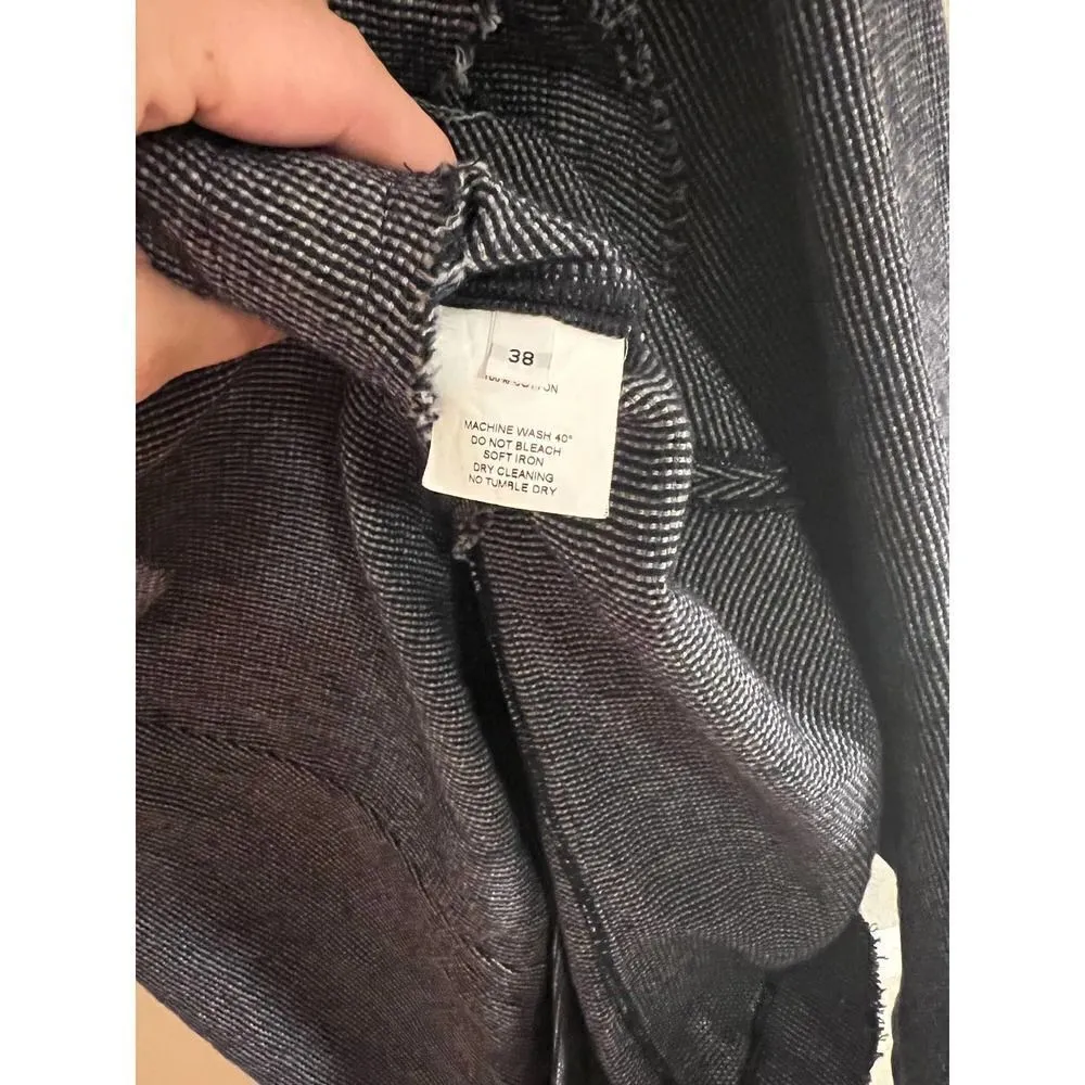 Jayko Tattered Navy Tweed Top Jacket Sz. 38 (US 6) Blue - Image 5