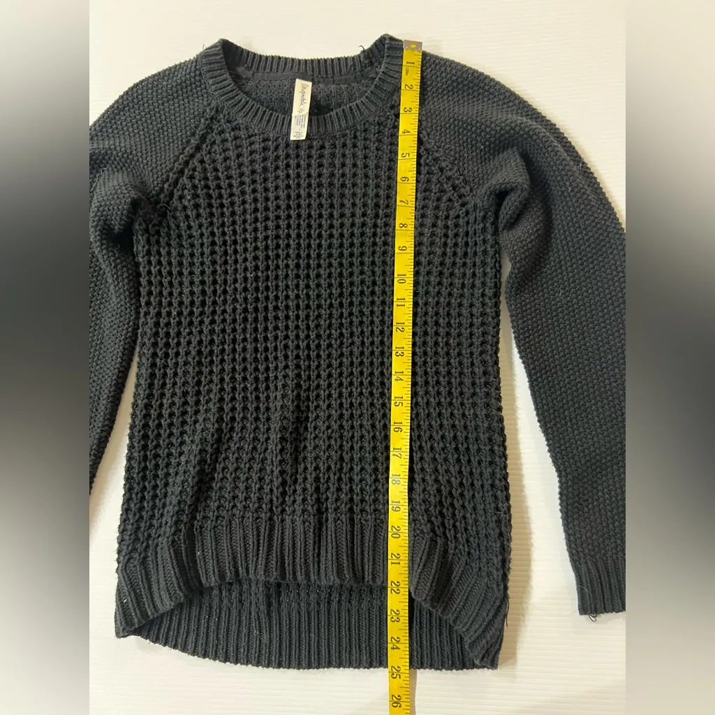 Aeropostale Black Multi Knit Crew Neck Sweater Size M Y2K - Image 6
