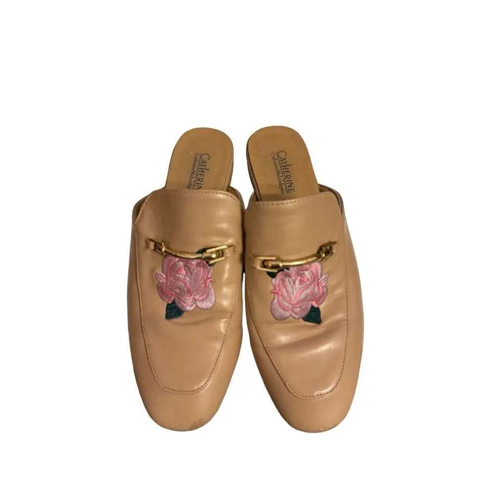 Vintage Catherine Malandrino PIKA floral slip on loafer sz 6.5 women’s flats old - Image 3