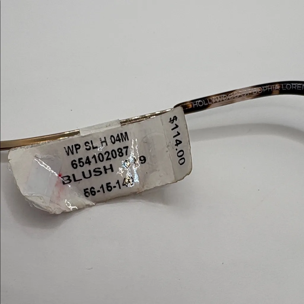 Hollywood by Sophia Loren Luxury Fit rose Gold blush Square Glasses 56 - Image 9