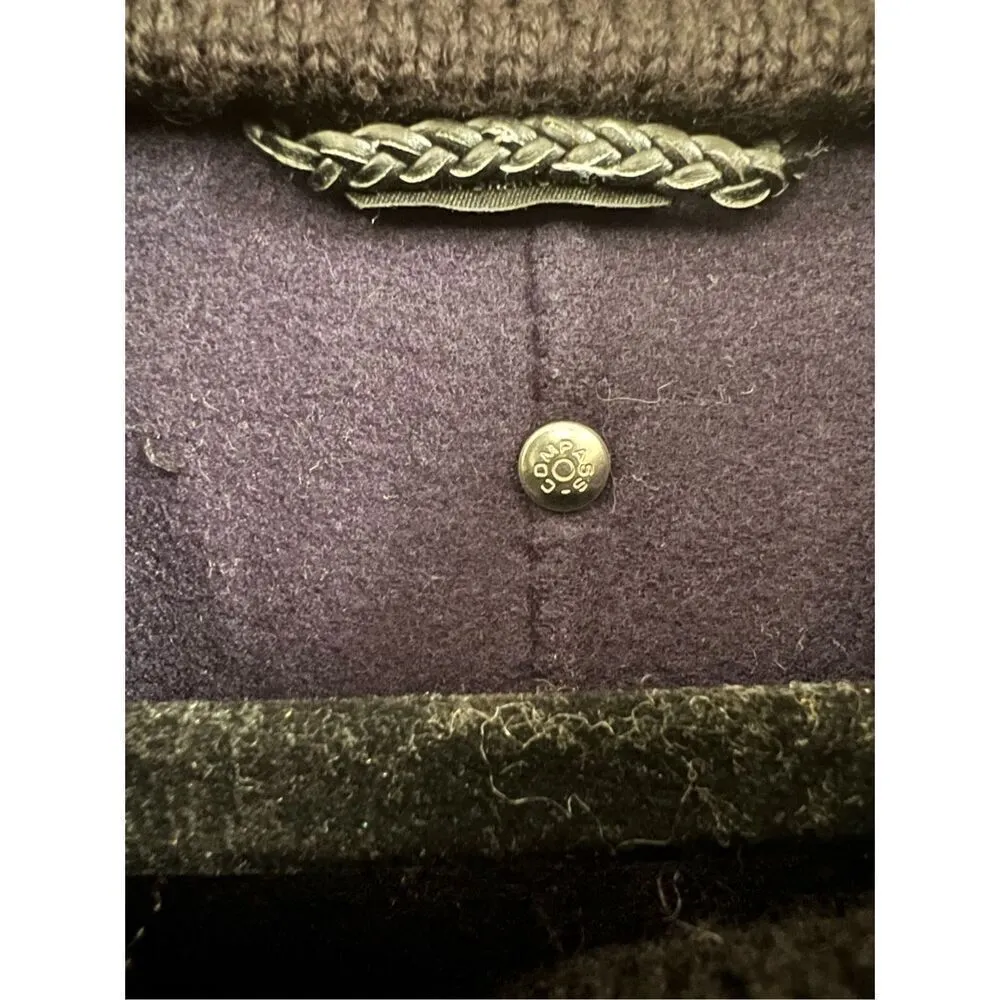 Mackage Wool Navy Blue/Black Jacket Coat fit sz M - Image 4