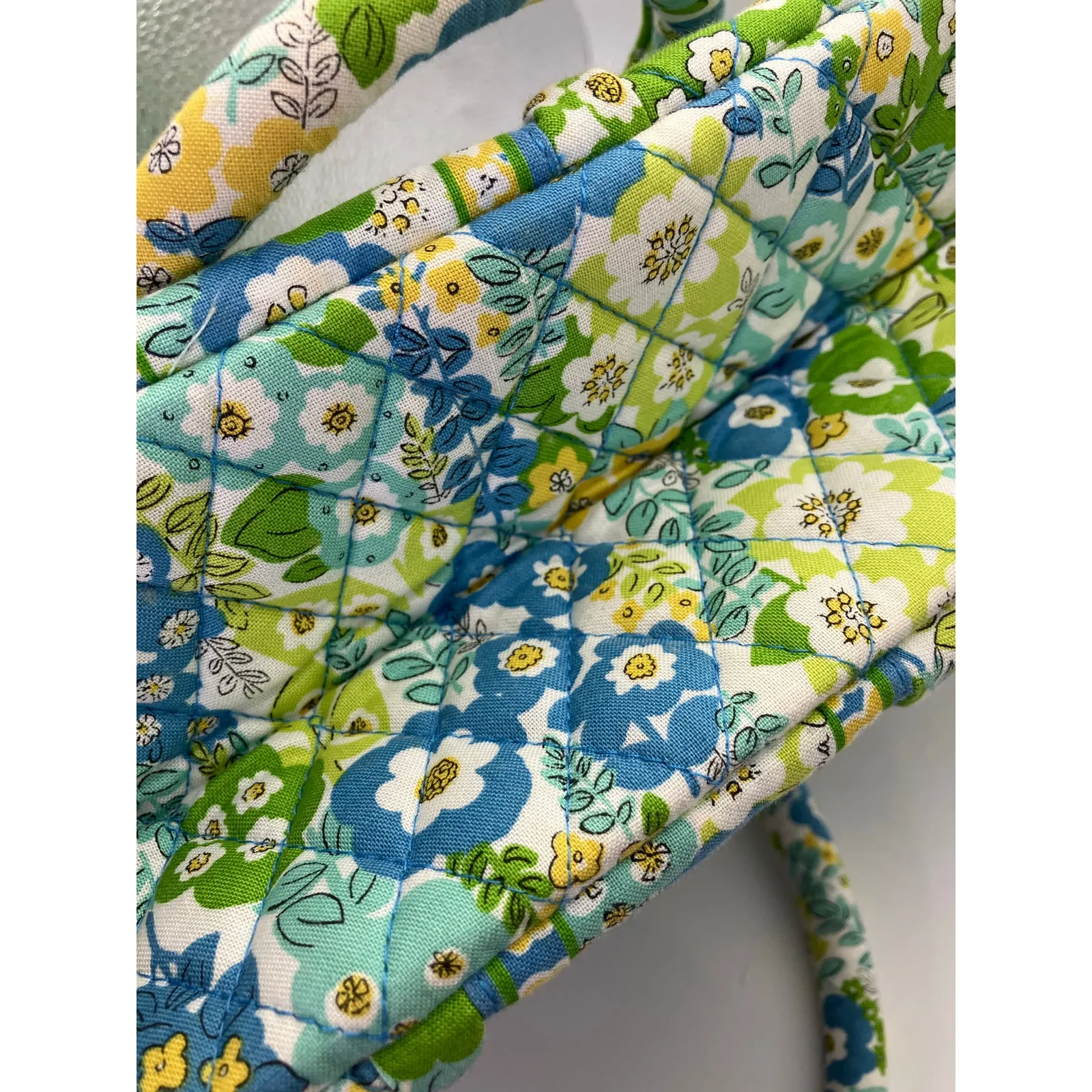 Vera Bradley Eloise English Meadow Kiss Lock Bowler Bag Shoulder‎ Floral Spring Green - Image 2