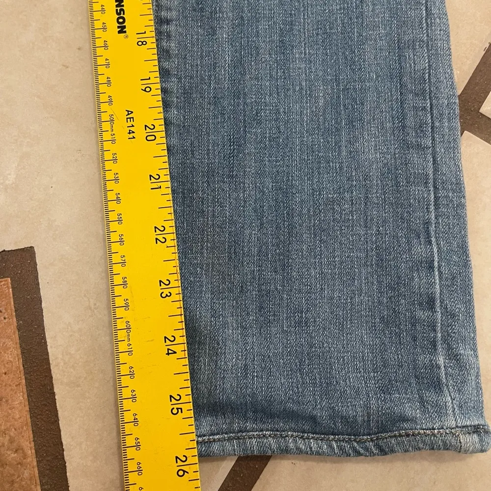 Vtg Abercrombie & Fitch Erin low-rise Medium Blue Straight Leg Jeans size 0S - Image 7