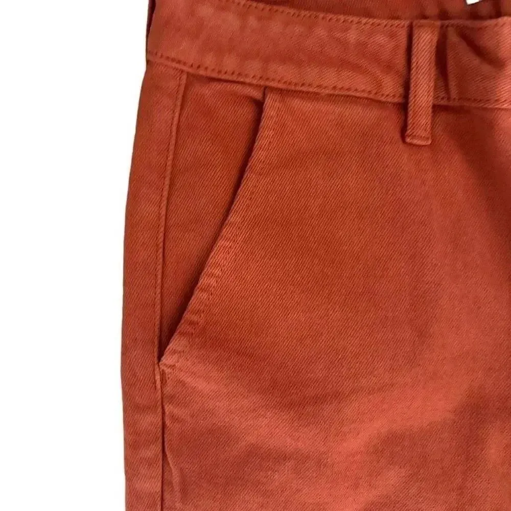 Just USA Rust Straight Leg High Rise Pockets Bohemian Slim Sz 8/ 29 #1885 - Image 5