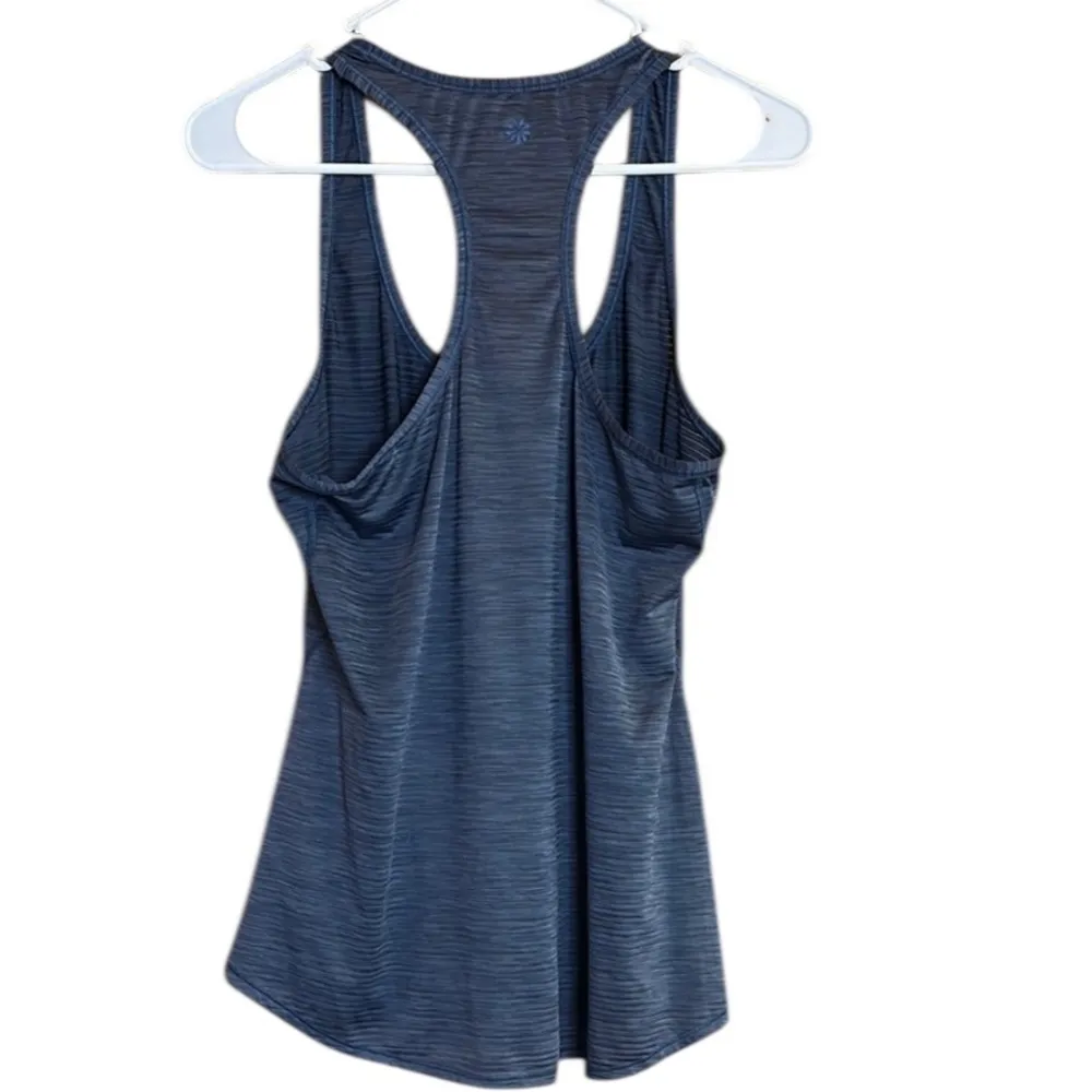 Athleta Blue Sleeveless Tank Top Heathered Racerback - Image 4