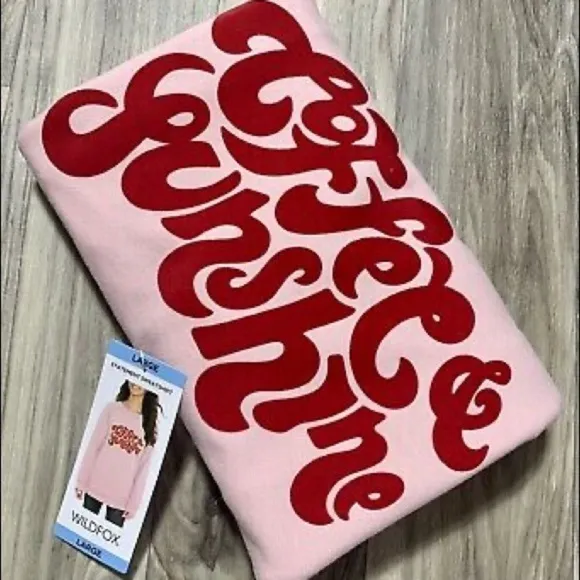 Coffee & Sunshine oversized baggy jumper statement sweatshirt size L - Image 3