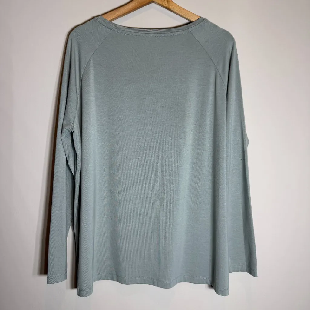 Free Fly Bamboo Lightweight Long Sleeve II Shirt Women's Large Slate Blue NWOT - Image 11