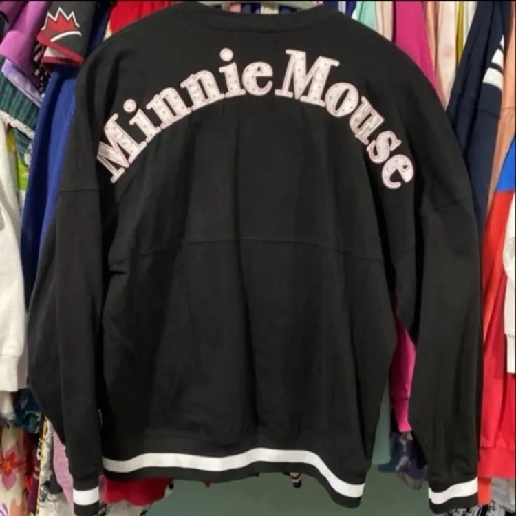 Disney parks Minnie Mouse preppy Terry cloth embroidered cuffed spirit jersey s - Image 6