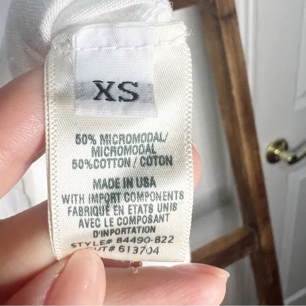 CLOTH & STONE White Sleeveless Top Size XS - Image 4