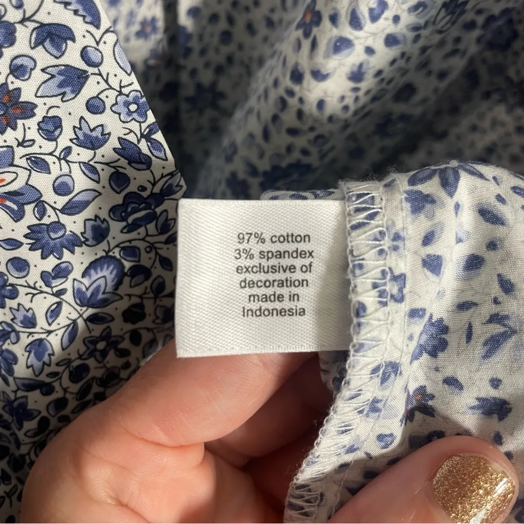 Lane Bryant Floral Print Top with tie belt - Image 3