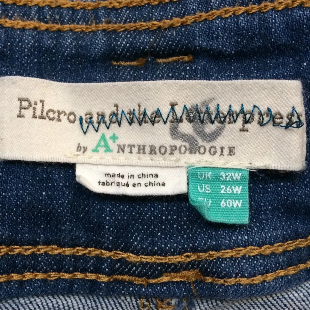 Anthropologie Pilcro And The Letterpress by  High-Rise Cropped Flare Belt Jeans - Image 3