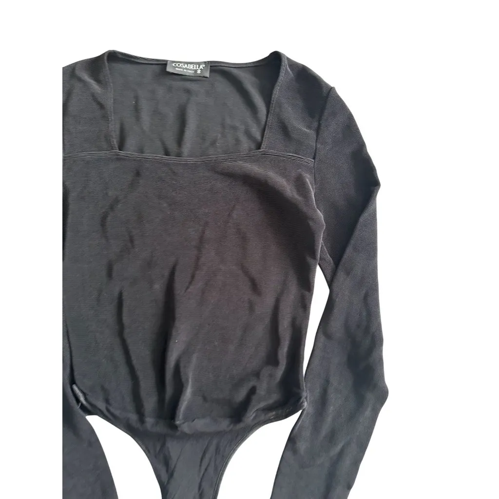 COSABELLA Black One Piece Bodysuit Size Small - Image 3
