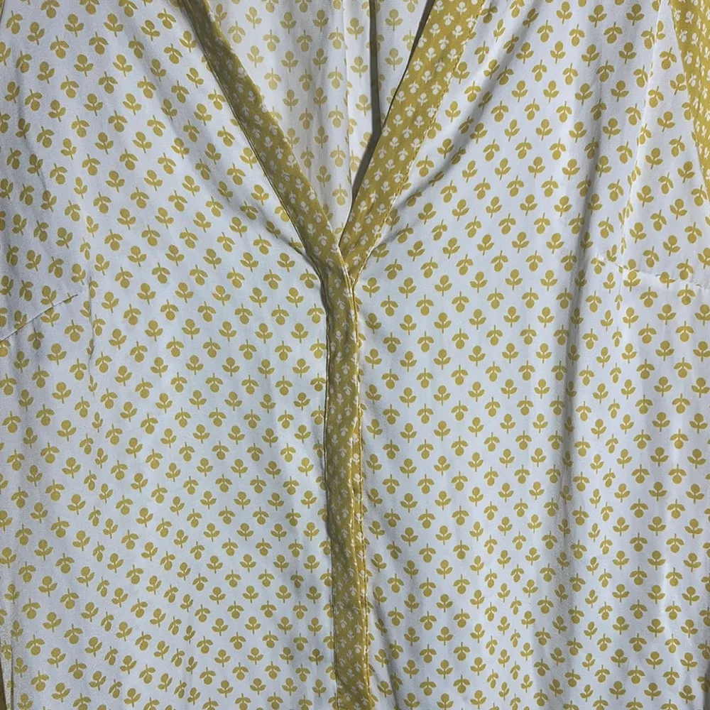 Boden Yellow White Printed Top |‎ 6 - Image 4
