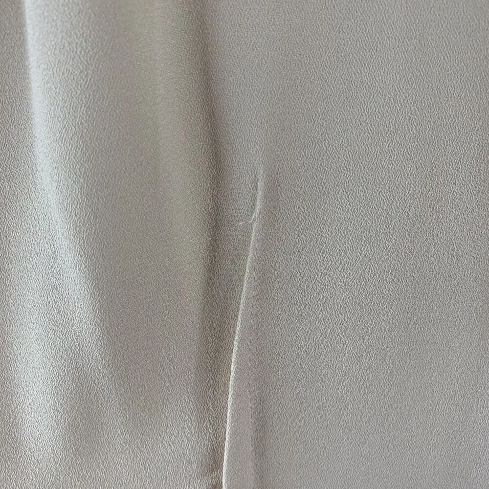 Rachel Roy Size M Tunic Long Blouse Beige Sleeveless V-neck Tie Front Peplum - Image 6