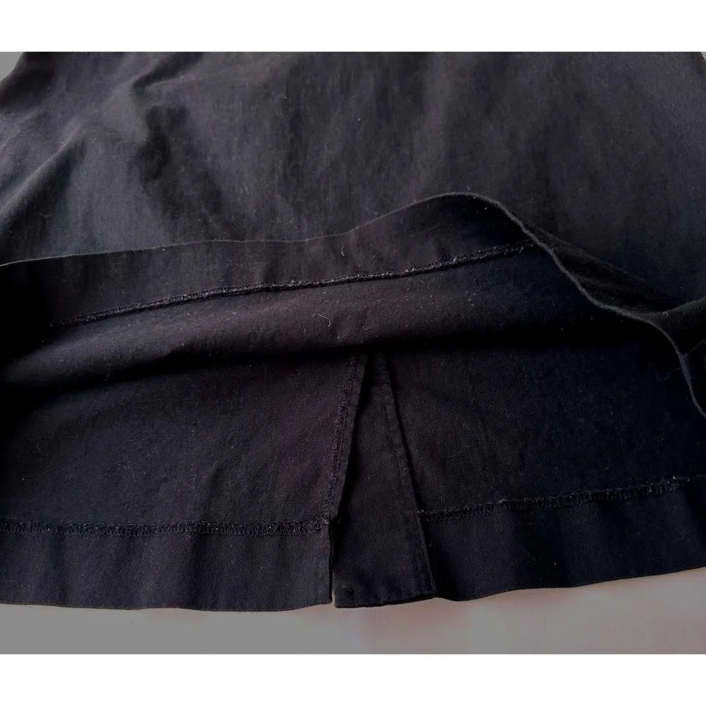 Lauren Ralph Lauren Pencil Skirt Sz M Modest Black Side Zip Double Metal… - Image 10