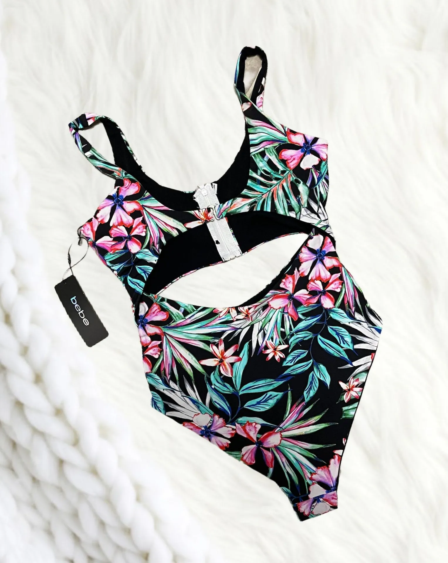 NWT Floral 1PC Swimsuit - Image 2