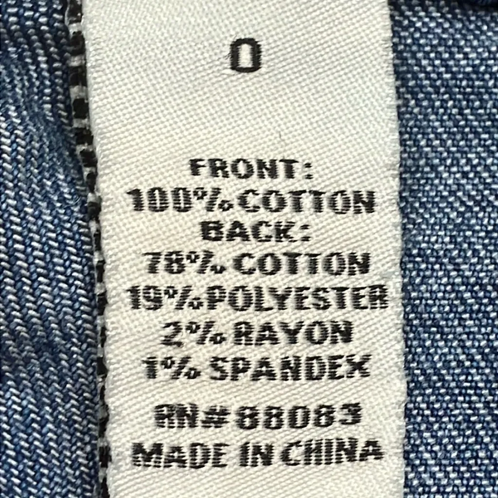 Rewash Blue baggy jean shorts size 0‎ - Image 3