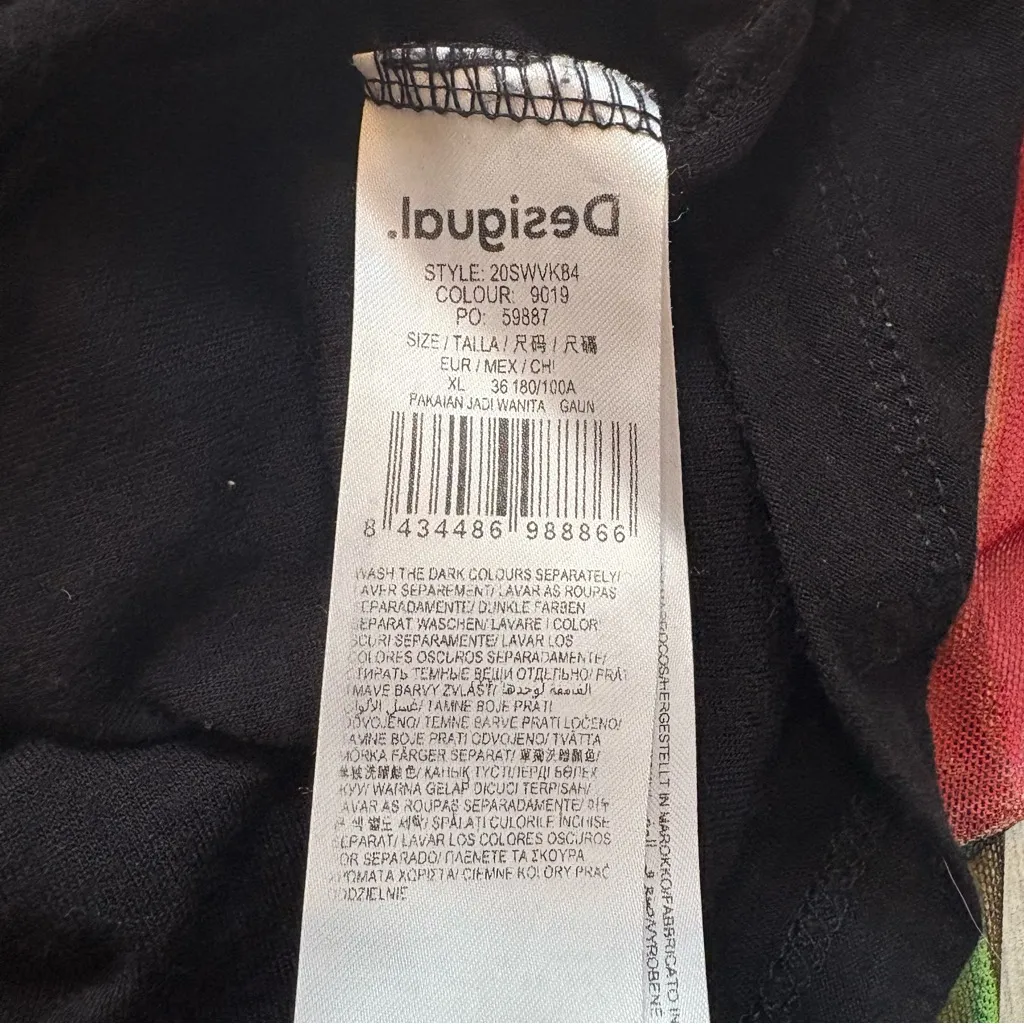 Desigual Alive Midi Tropical Dress by Christian Lacroix, Sz XL - Image 13