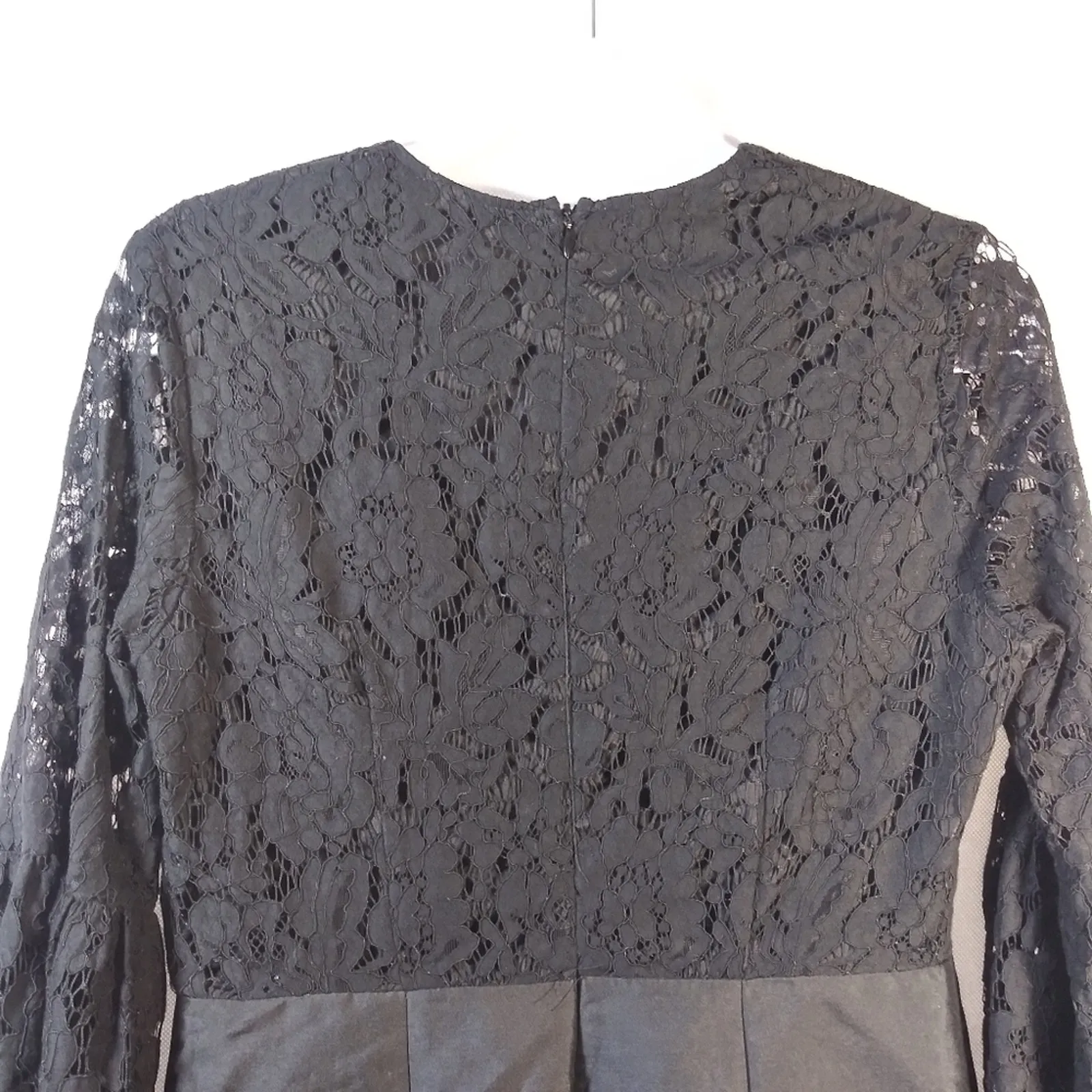 Mustard Seed Black Lace Plunging V Neck Mini Dress Witchy  Size L - Image 11